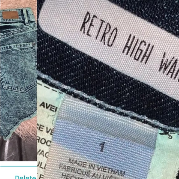 High Waist Denim Shorts - Picture 2 of 2